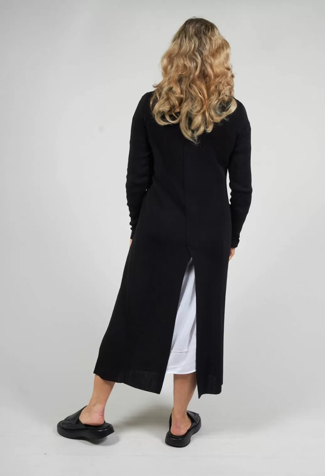 Cardigans^Isabel Benenato Long Knit Cardigan In Black