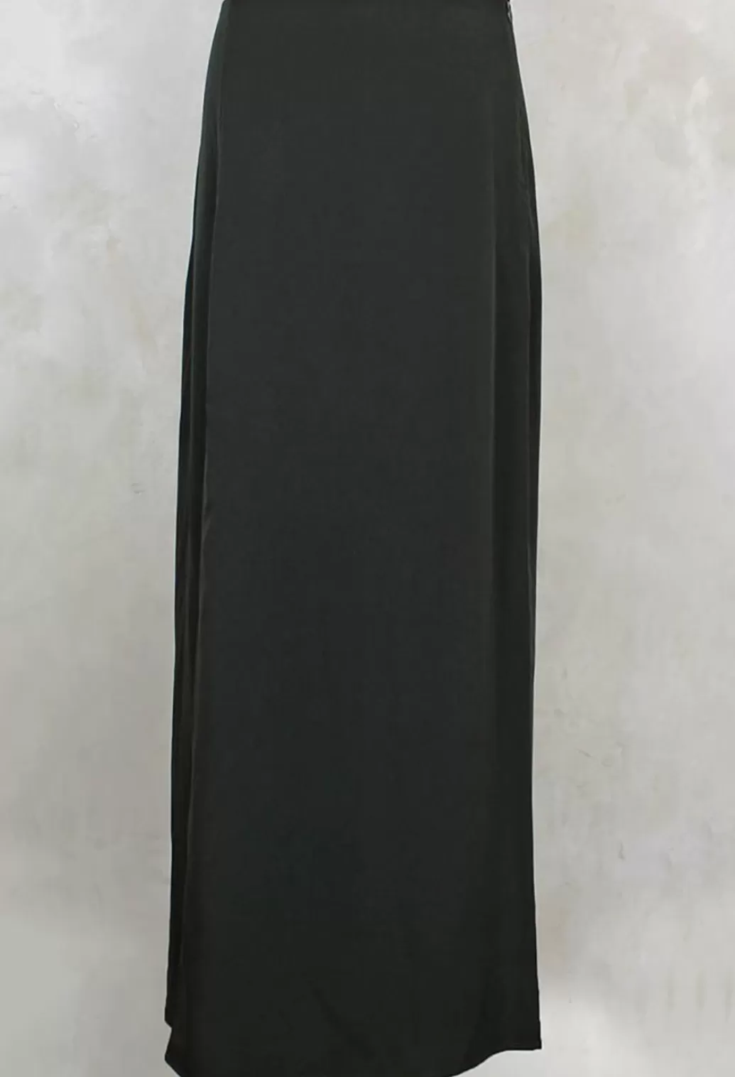 Skirts^Crea Concept Long Length Skirt With Split In Moss Green