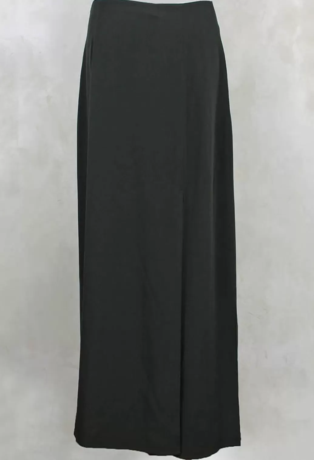 Skirts^Crea Concept Long Length Skirt With Split In Moss Green