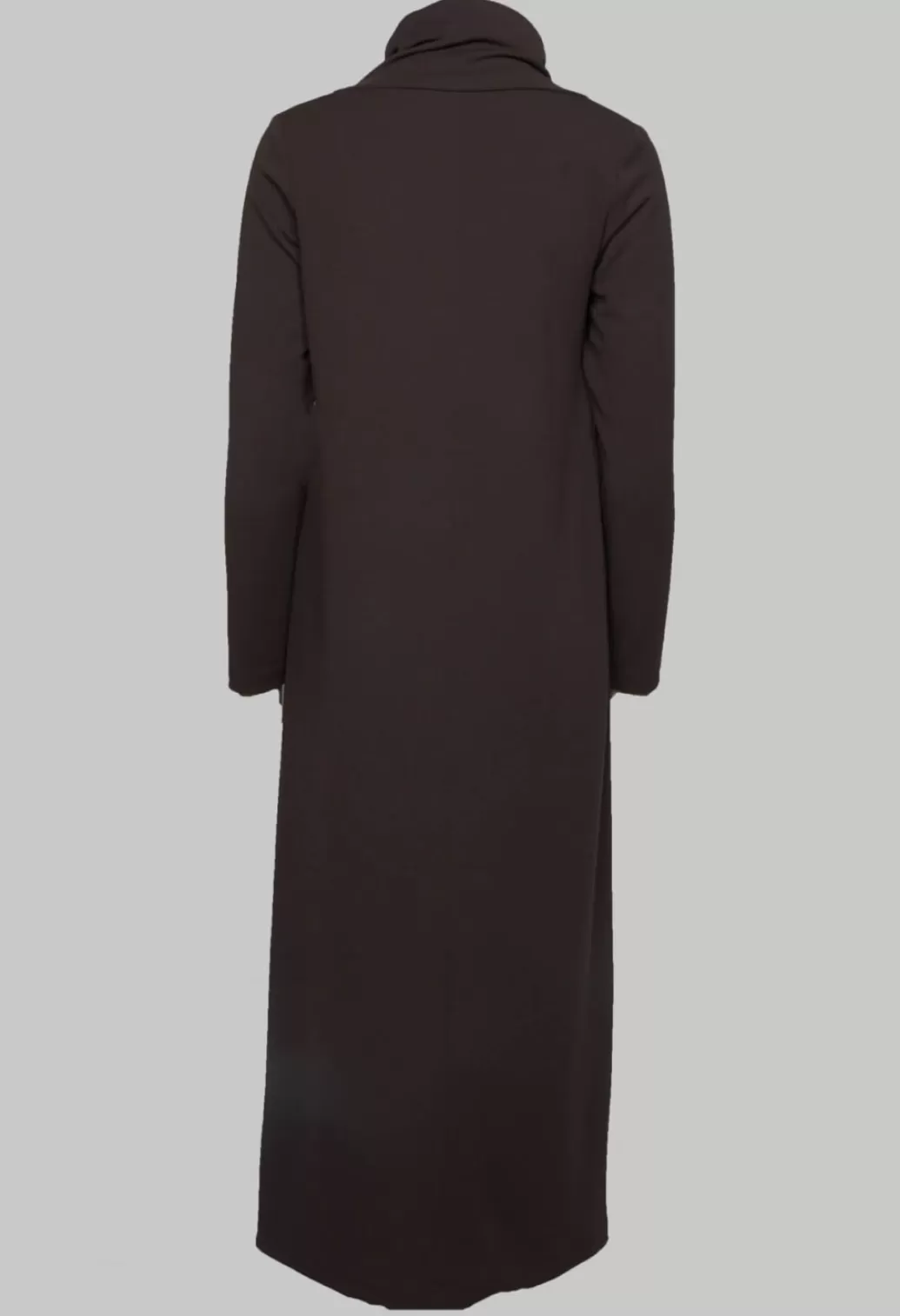 Dresses^Xenia Design Long Sleeve Dress With Asymmetric Seam Detail In Dark Brown