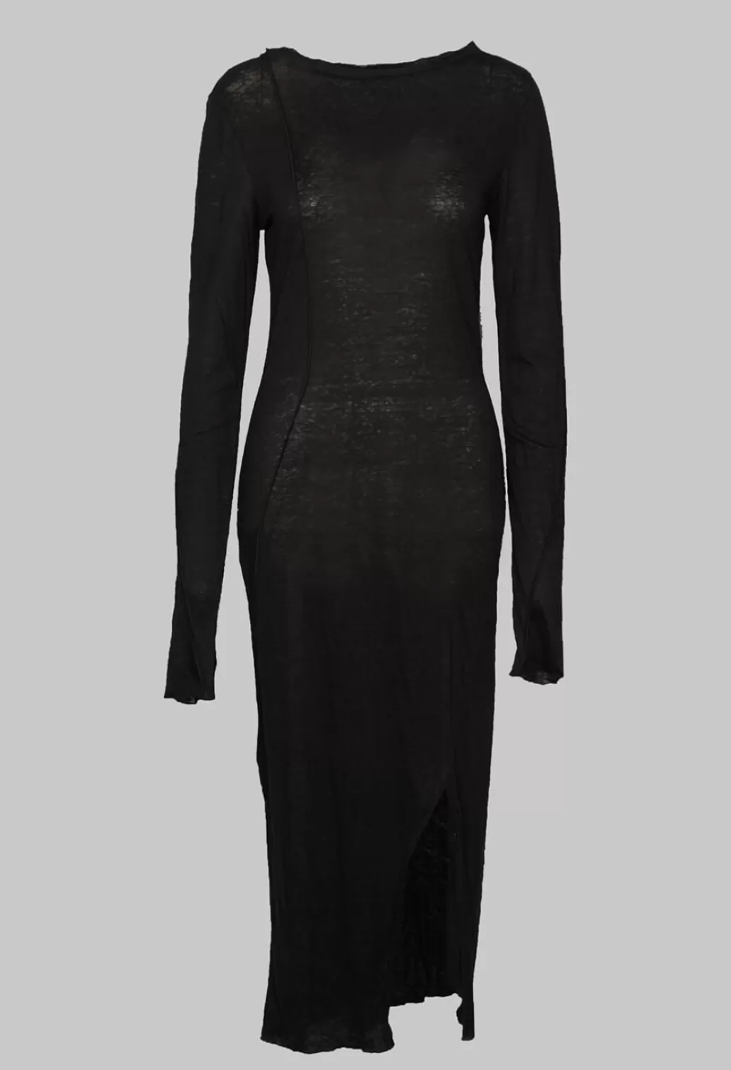 Dresses^Nostra Santissima Long Sleeve Dress With Split Hem In Black