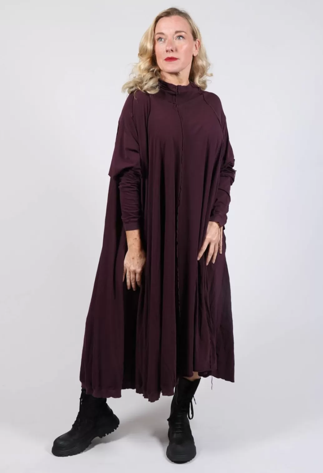 Dresses^Rundholz Black Label Long Sleeve Jersey Dress In Ruby