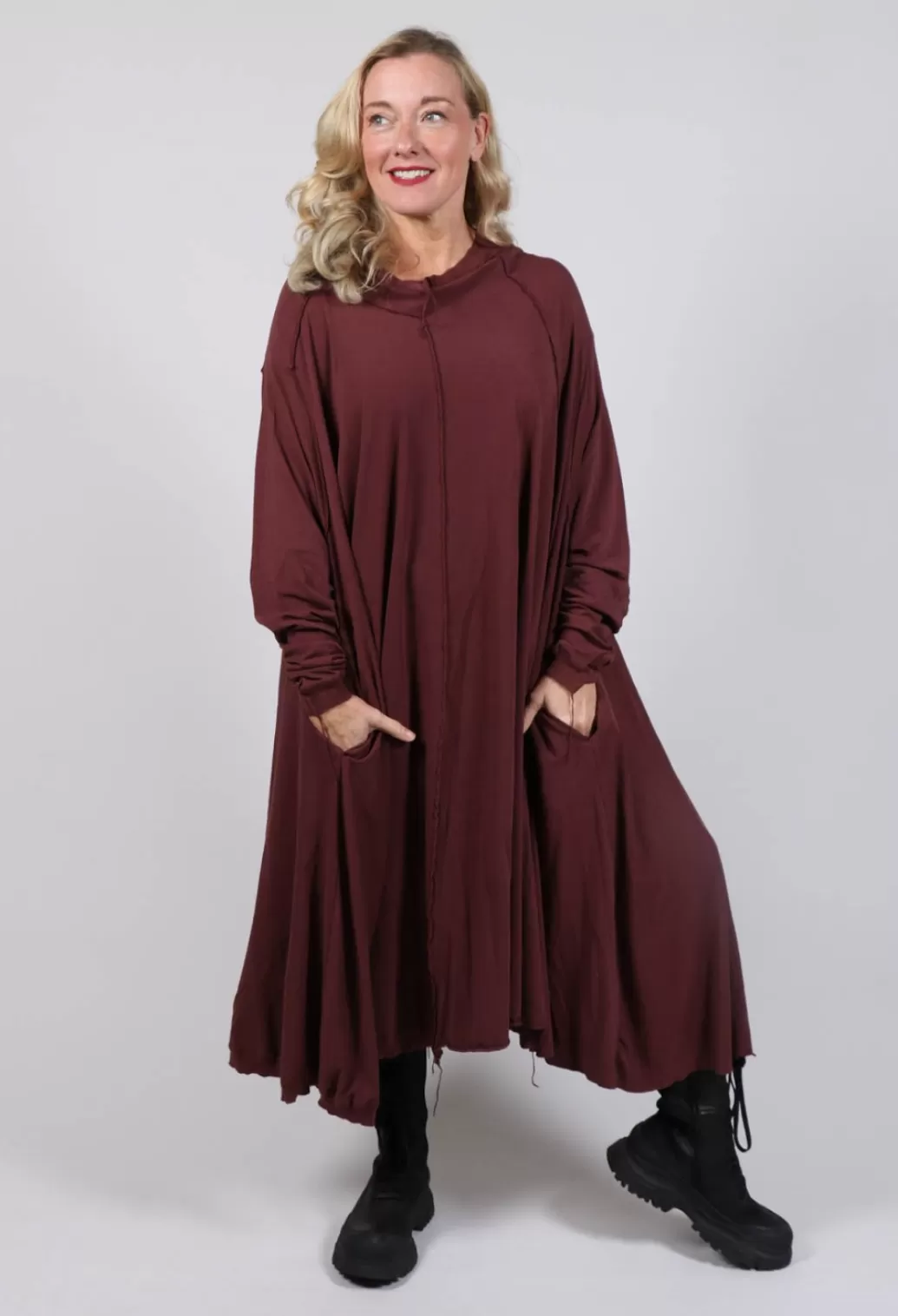 Dresses^Rundholz Black Label Long Sleeve Jersey Dress In Wood