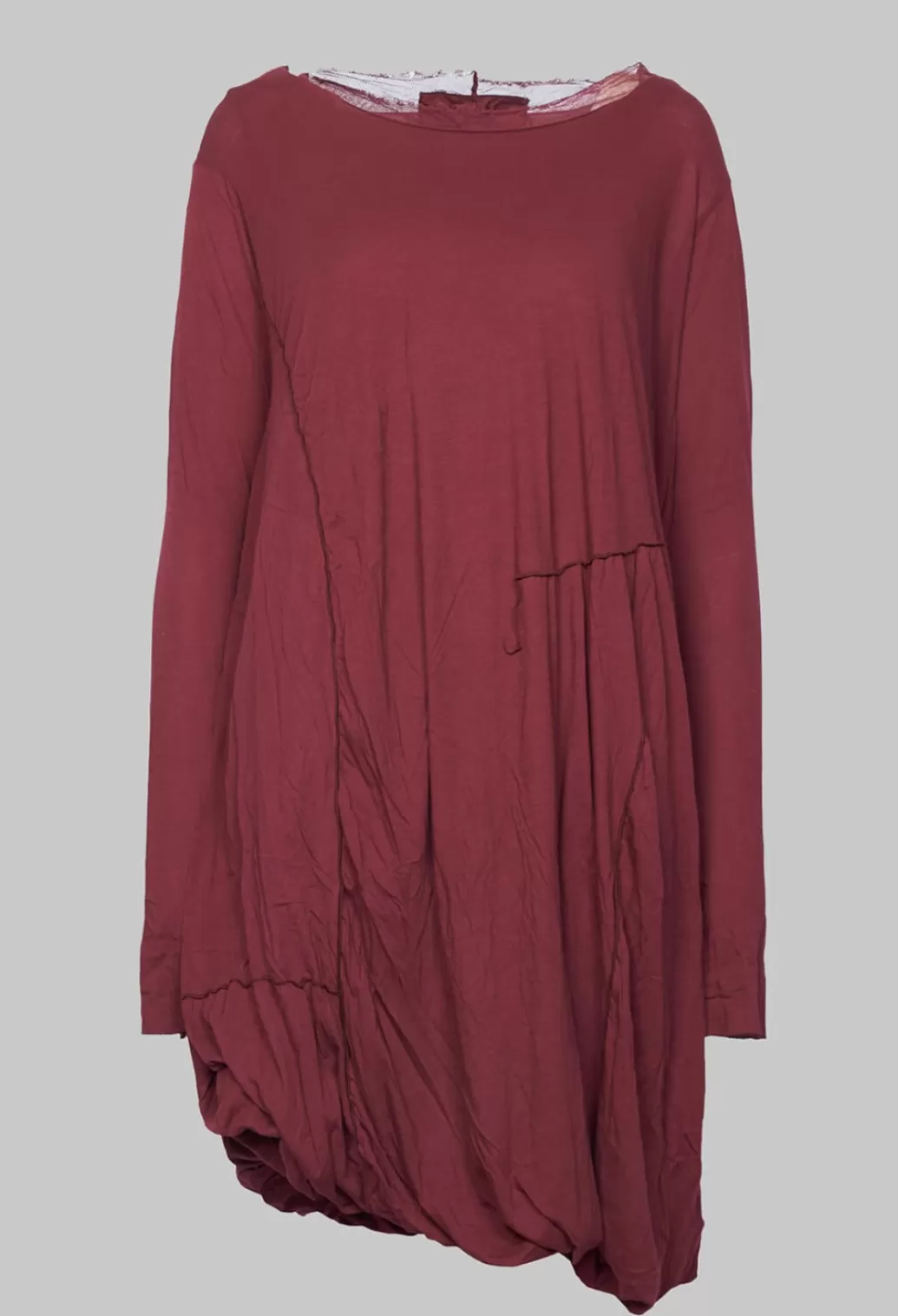 Dresses^Rundholz Dip Long Sleeve Jersey Dress With Mesh Back Detail In Vulcano