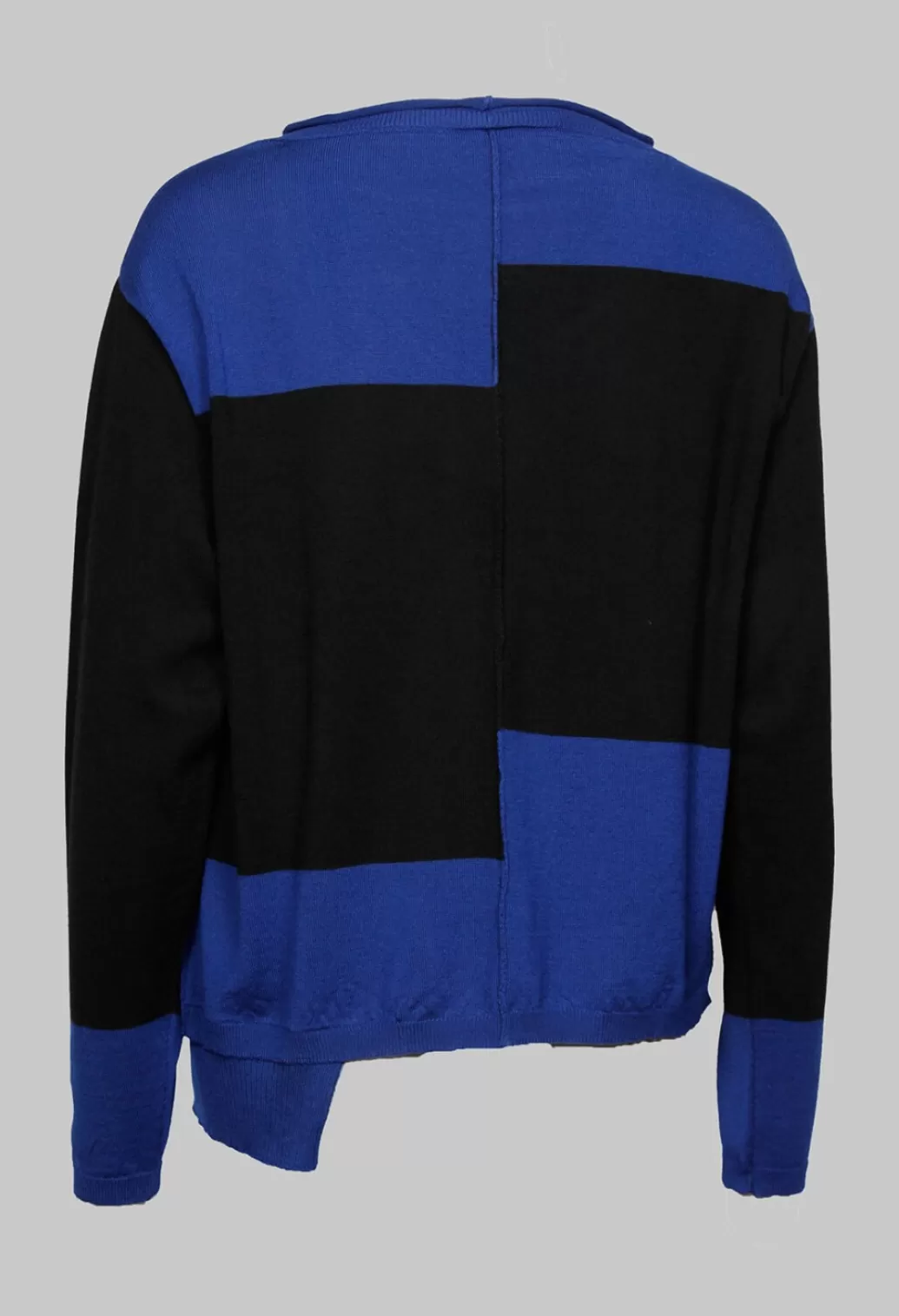 Jumpers^Nijii Long Sleeve Sweater In Royal Blue And Black