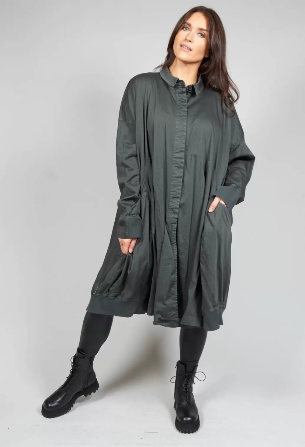 Dresses^Rundholz Black Label Long Sleeved Balloon Style Dress In Slate