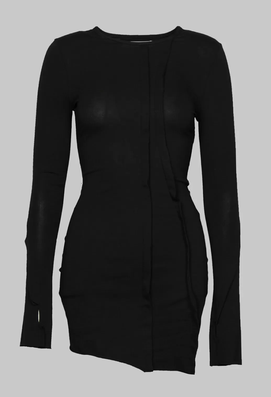 Dresses^Nostra Santissima Long Sleeved Jersey Dress With Thumb Hole In Black