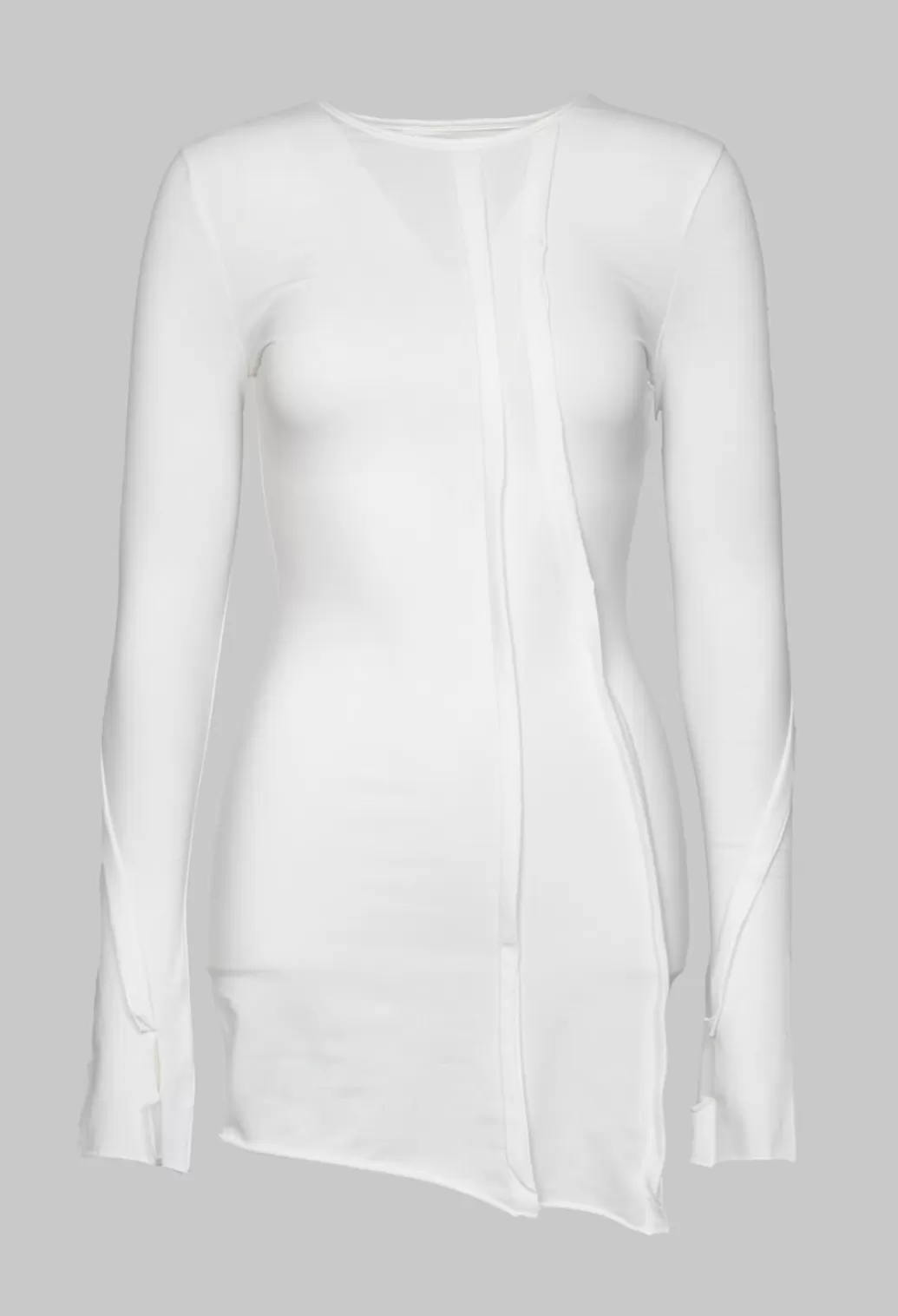 Dresses^Nostra Santissima Long Sleeved Jersey Dress With Thumb Hole In White