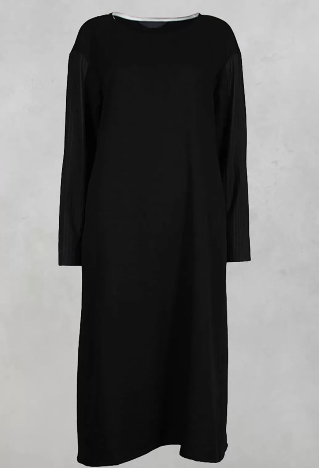 Dresses^Moyuru Long Sleeved Patchwork Dress In Black/Grey