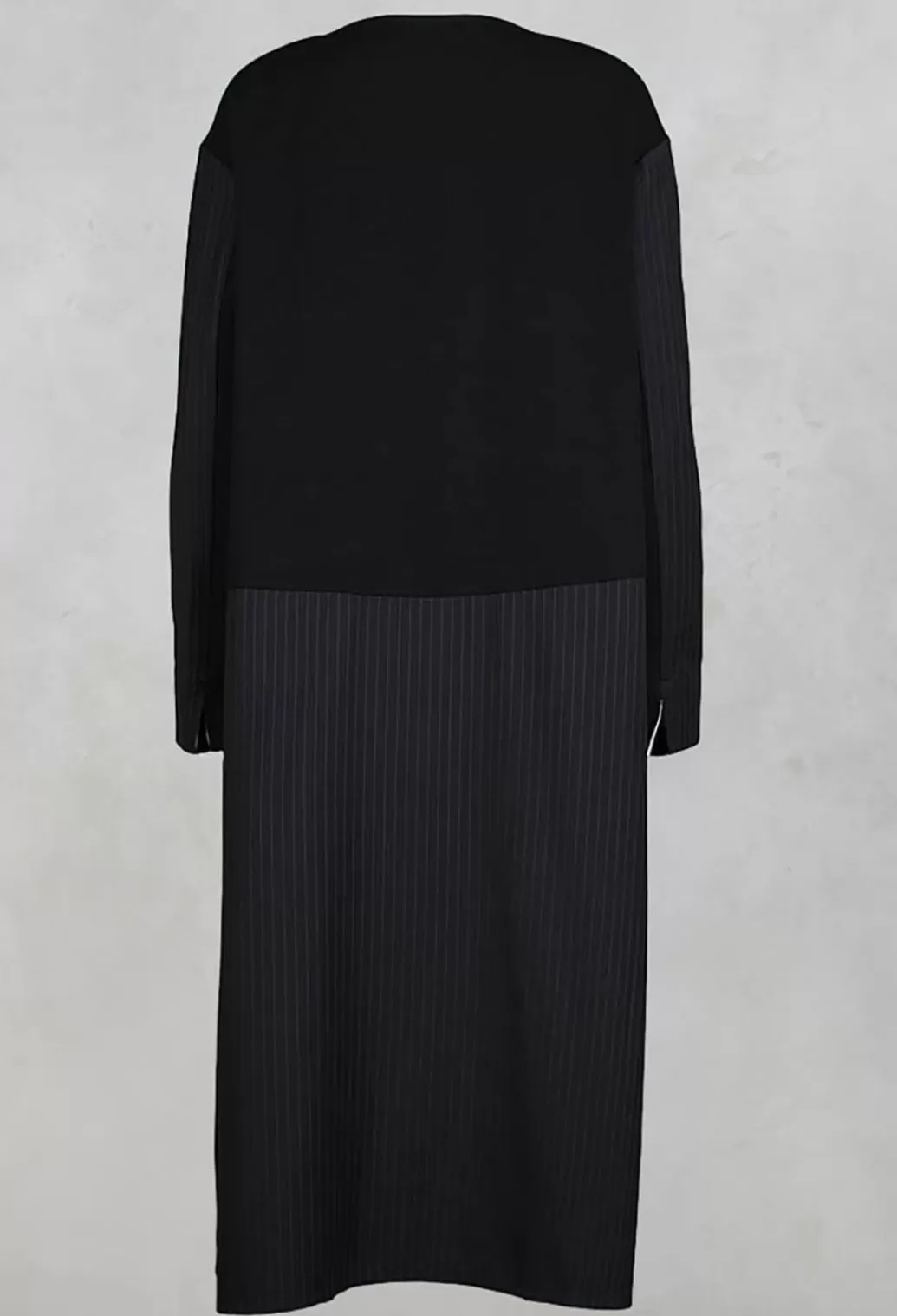 Dresses^Moyuru Long Sleeved Patchwork Dress In Black/Grey