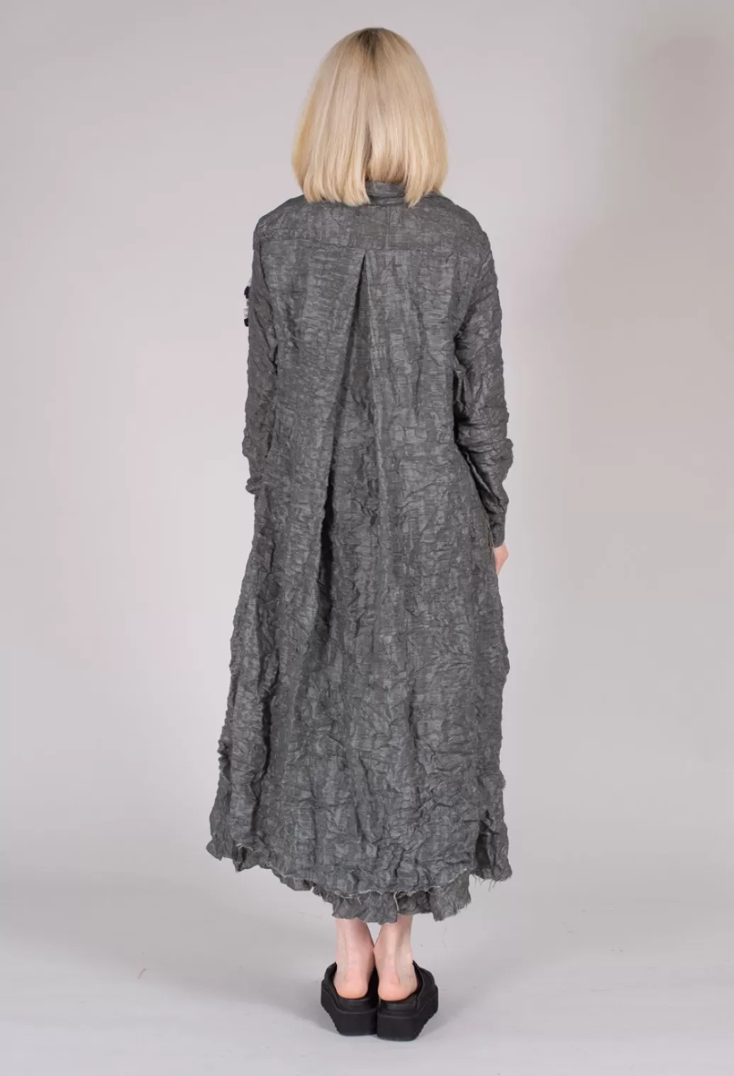 Shirts & Blouses^Marc Point Long Textured Jacket In Grey