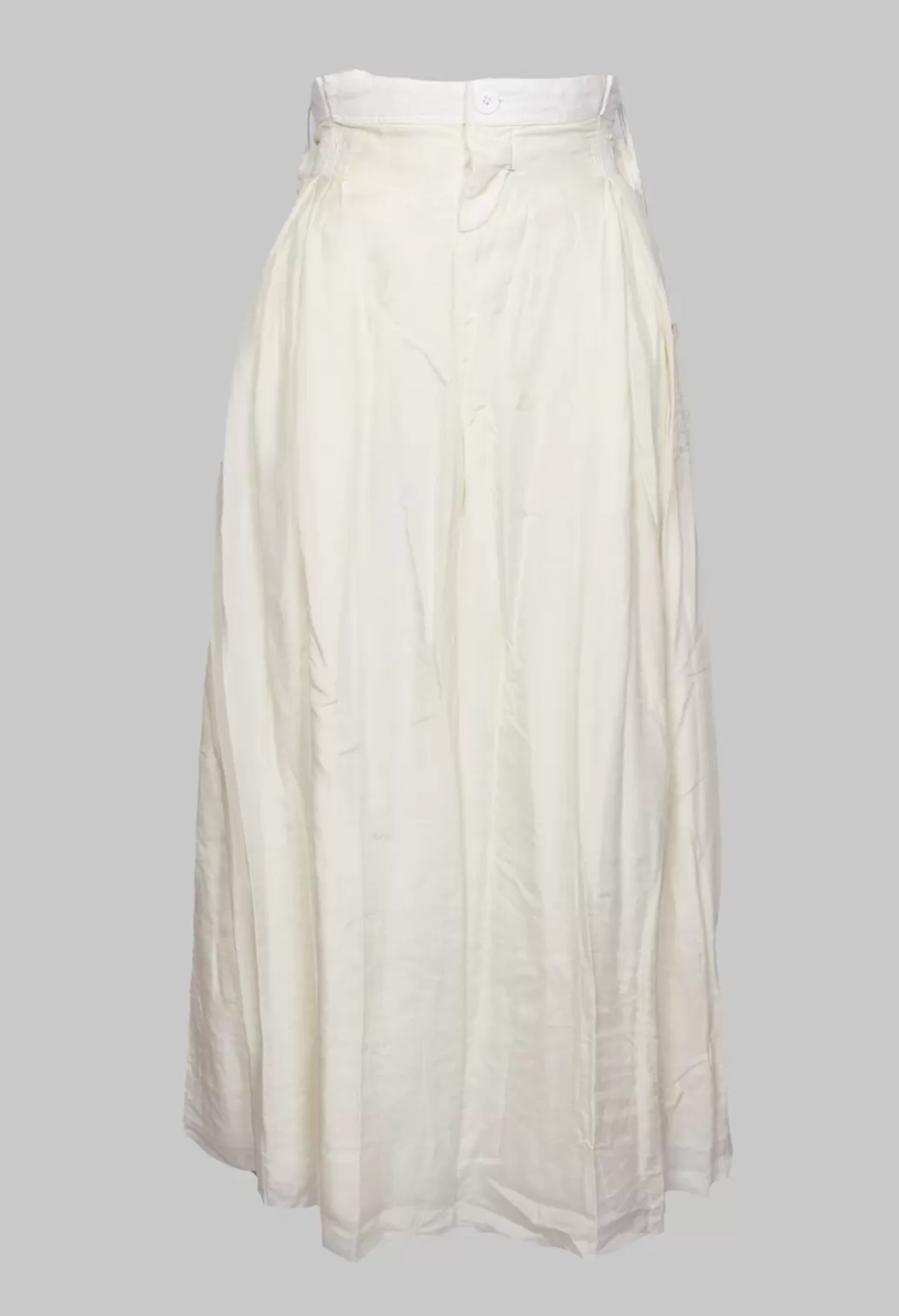 Skirts^Umit Unal Long Washed Silk Skirt In Ivory