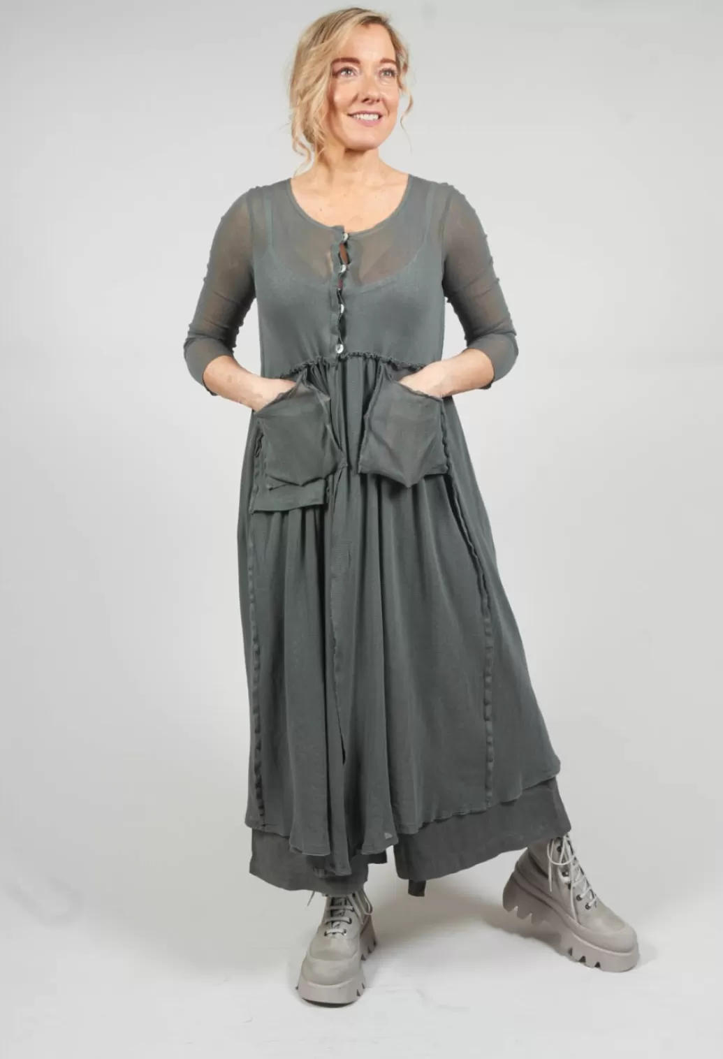 Cardigans^Kedziorek Longline Cardigan In Sage