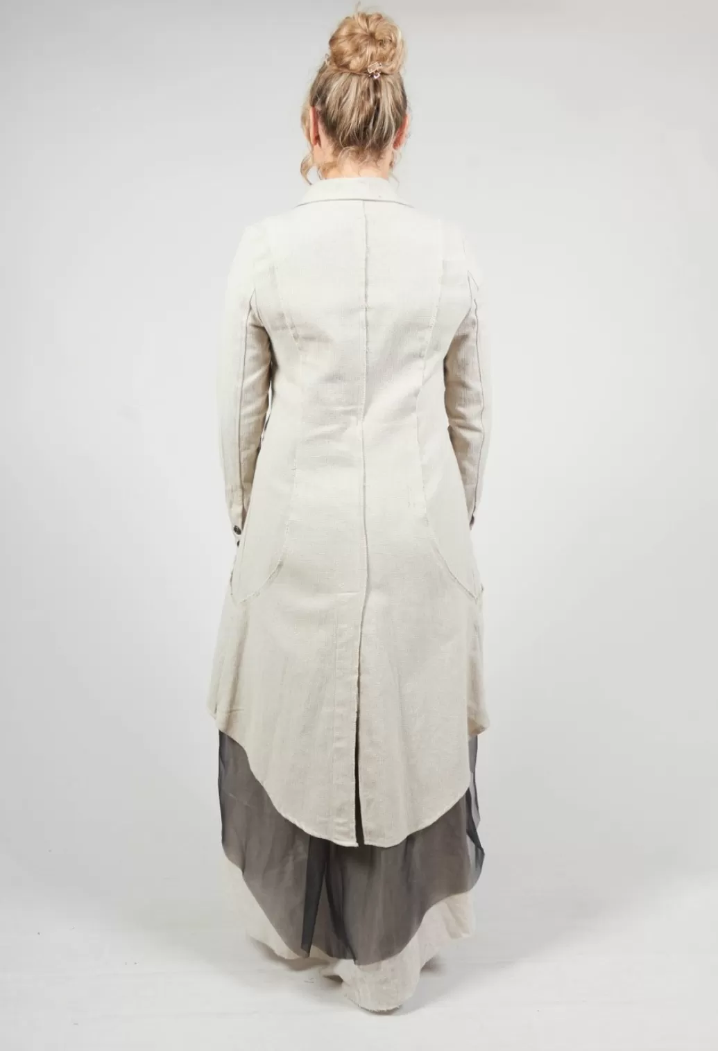 Jackets^Sanctamuerte Longline Layered Jacket In Ecru