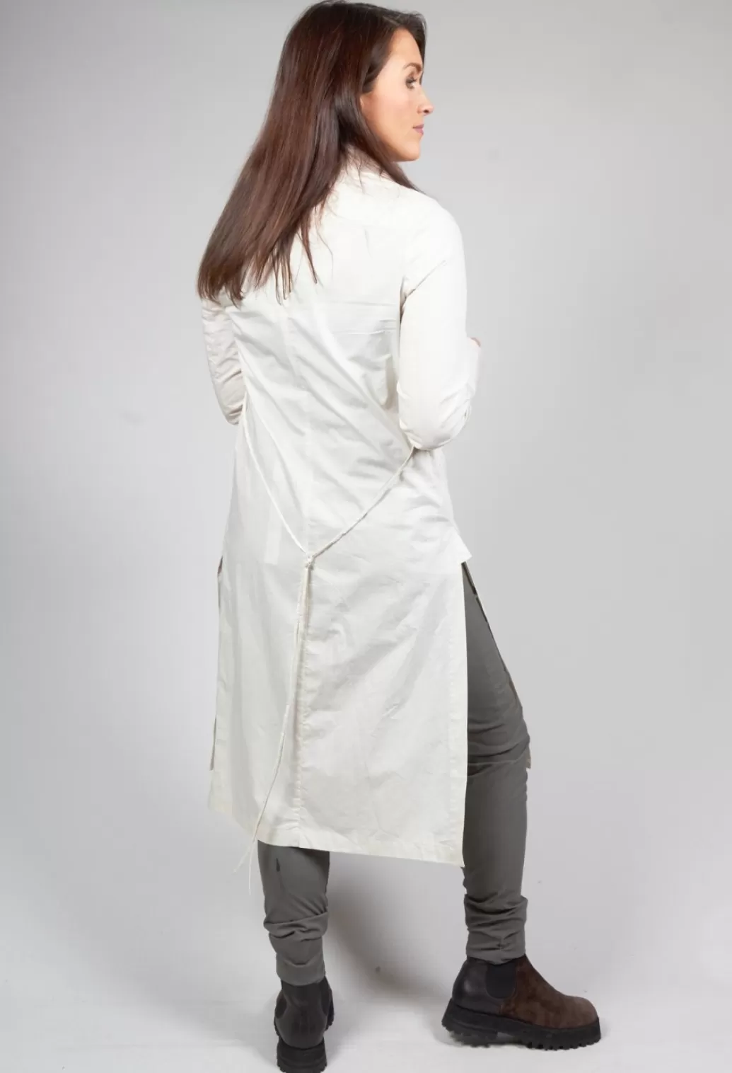 Dresses^Rundholz Mainline Longline Shirt With Asymmetric Buttons In Ivory