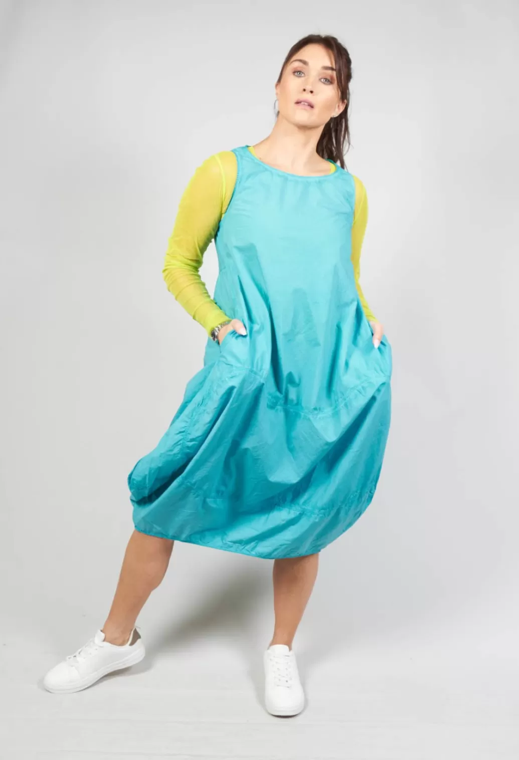 Dresses^Rundholz Dip Loose Fit Sleeveless Cotton Dress In Blue