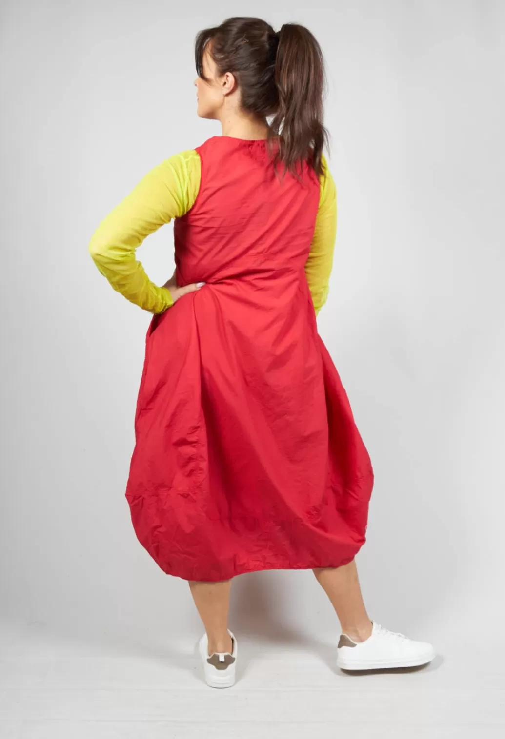 Dresses^Rundholz Dip Loose Fit Sleeveless Cotton Dress In Red