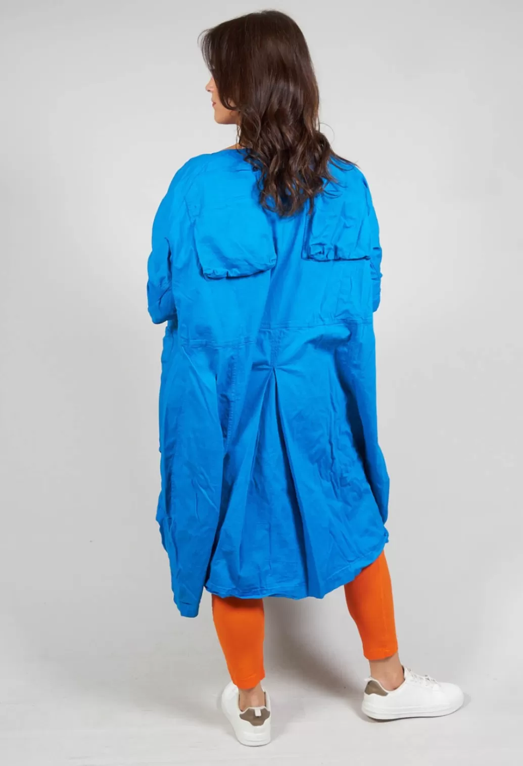 Dresses^Rundholz Dip Loose Fit Wide Neck Dress With Large Pockets In Blue
