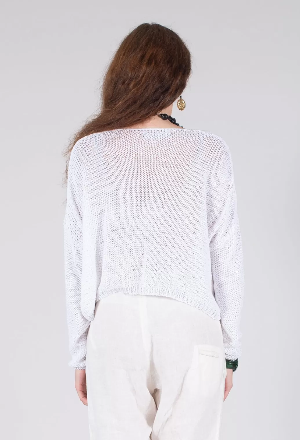 Jumpers^Umit Unal Loose Knit Pullover In Off White