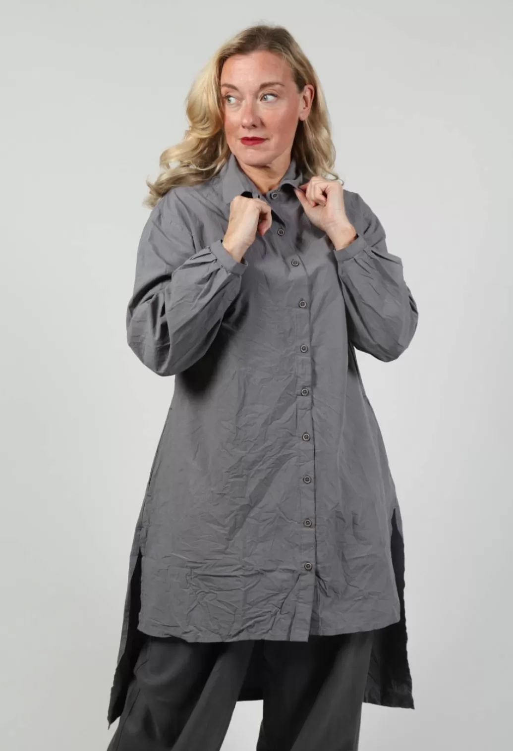 Shirts & Blouses^Ewa I Walla Lovis Blouse In Dim Grey