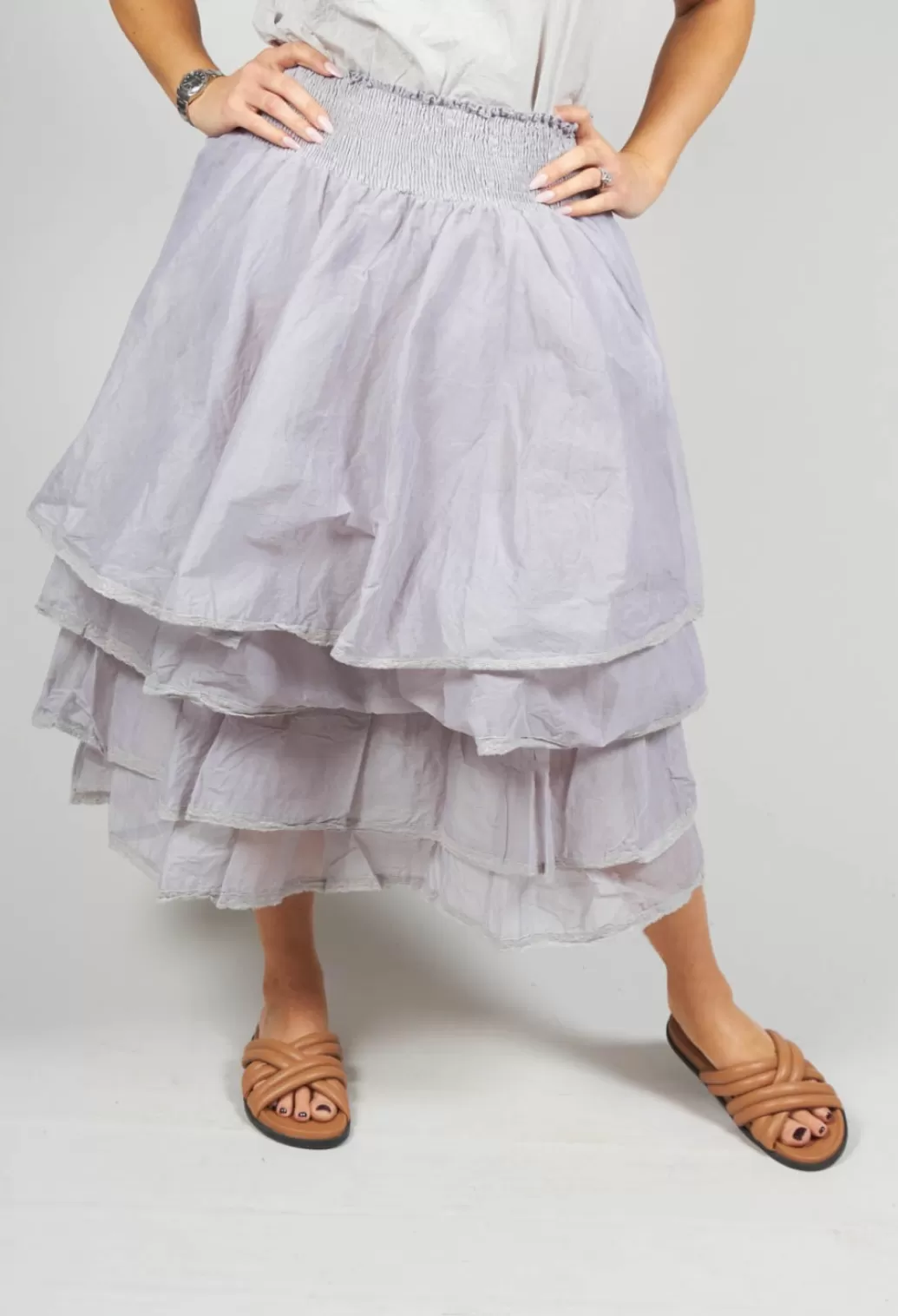 Skirts^Les Ours Madeline Tiered Skirt In Organza Bleu