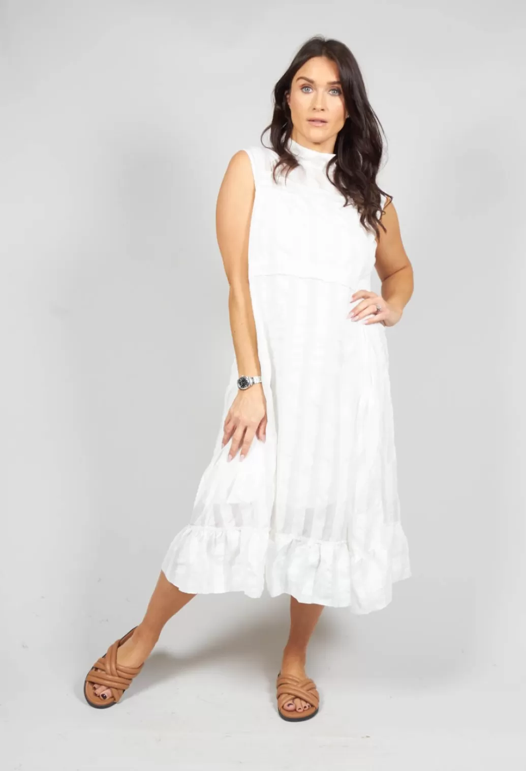 Dresses^Un-namable Mama Sleeveless Dress In White