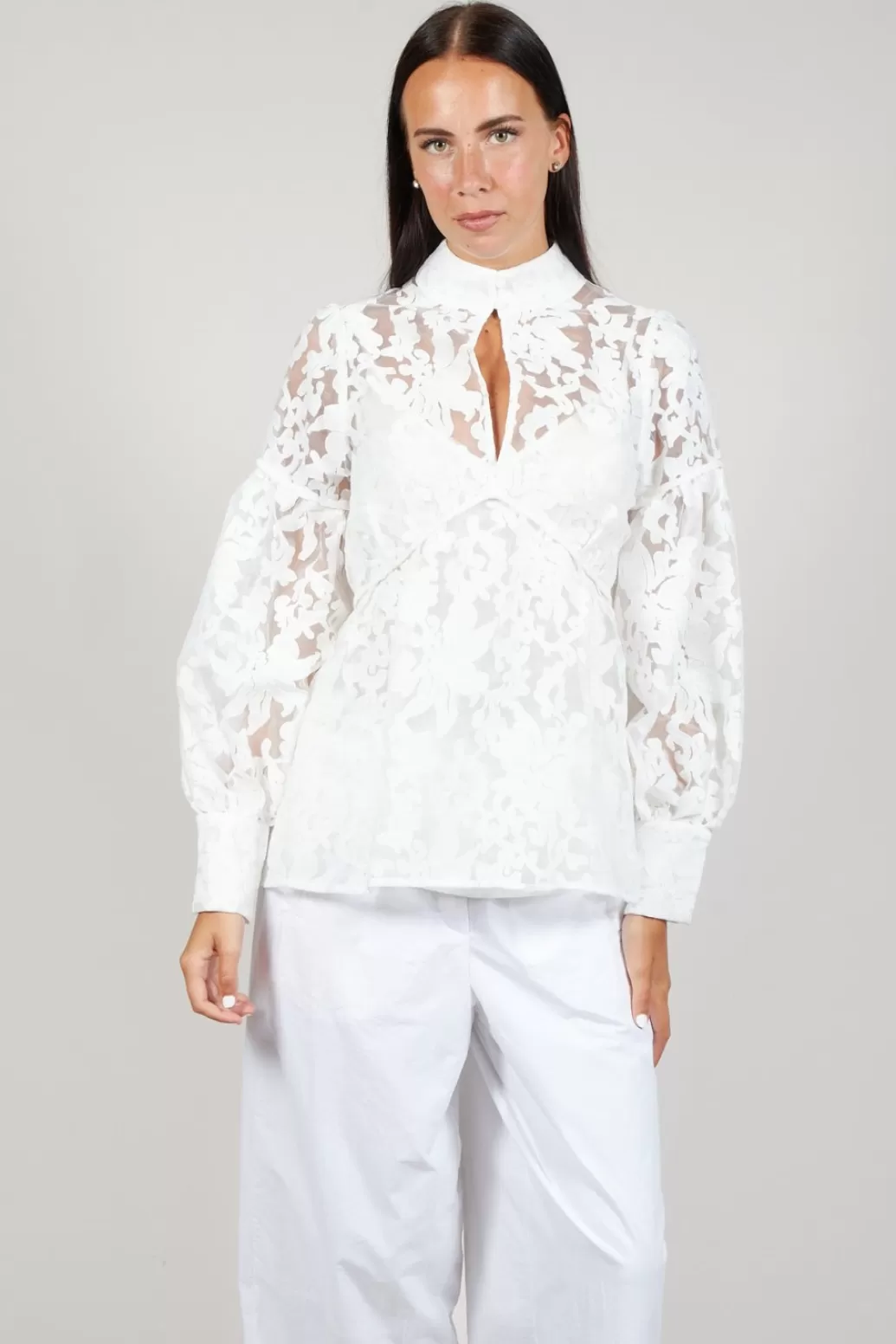 Shirts & Blouses^Dea Kudibal Maxine Blouse In Fleur Natural White