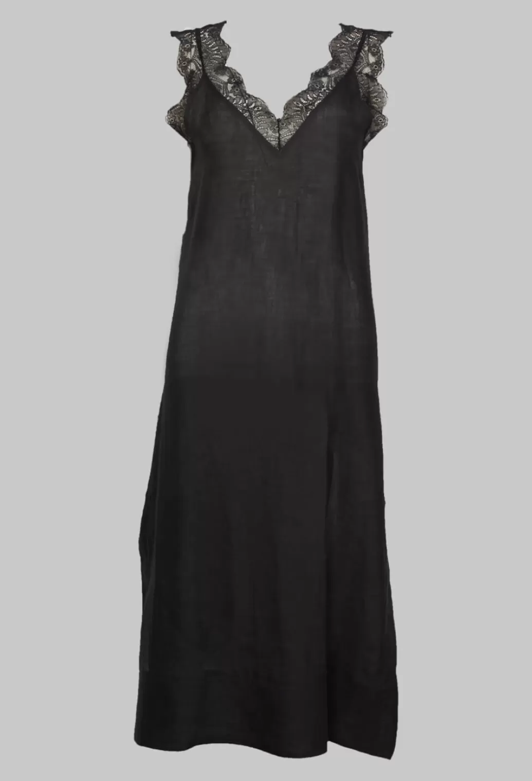 Dresses^Beatrice B Midi Dress With Lace Detail In Black