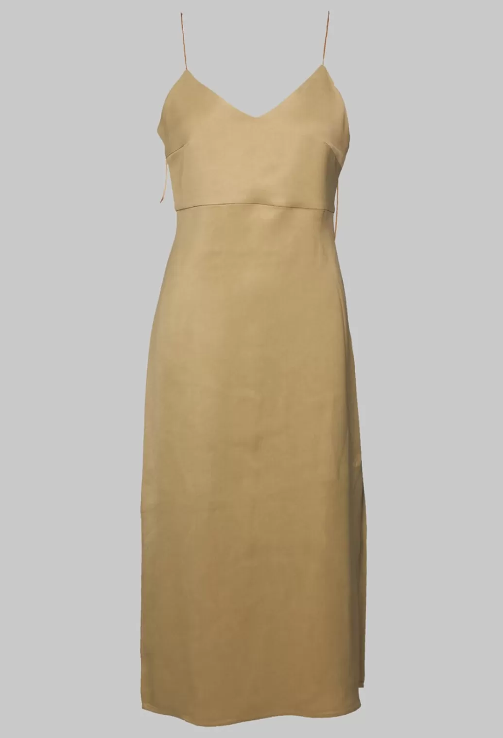 Dresses^T.ba Midi Length Dress With Side Splits In Sand