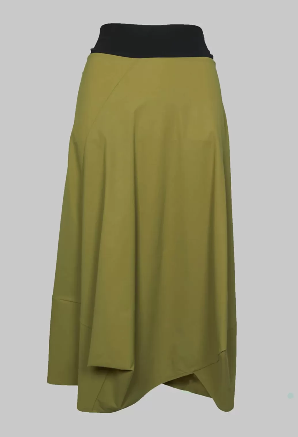 Skirts^Sarah Pacini Midi Skirt With Asymmetric Tulip Hem In Green