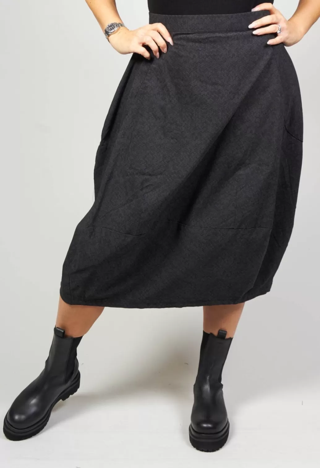 Skirts^Rundholz Black Label Midi Tulip Skirt In Slate Faux