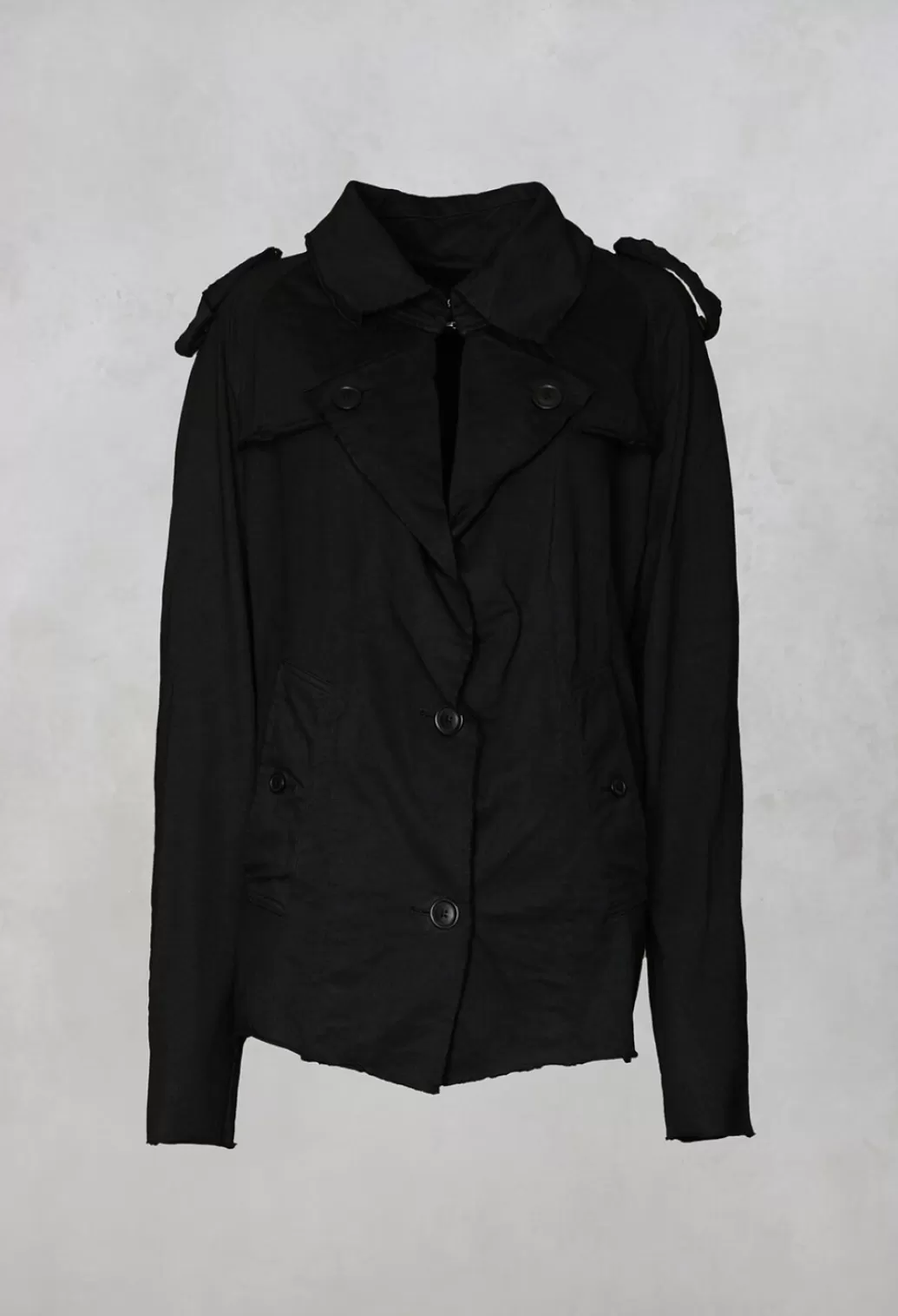 Jackets^Rundholz Dip Military Jacket In Black