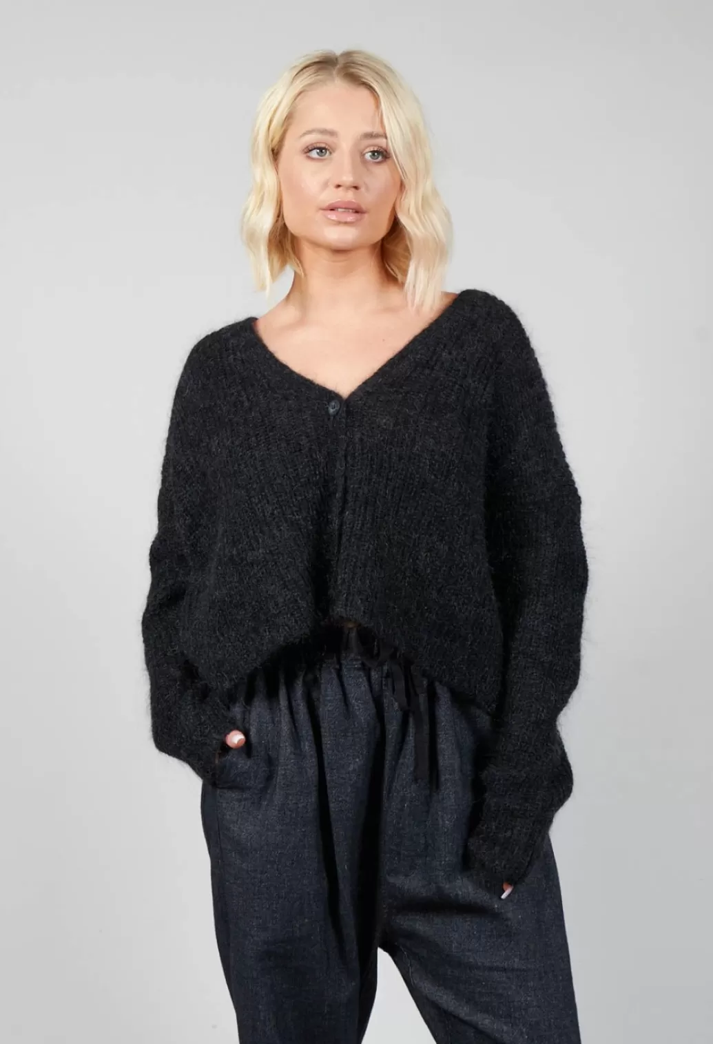 Cardigans^Mes Soeurs & Moi Mohair Cardigan In Onyx