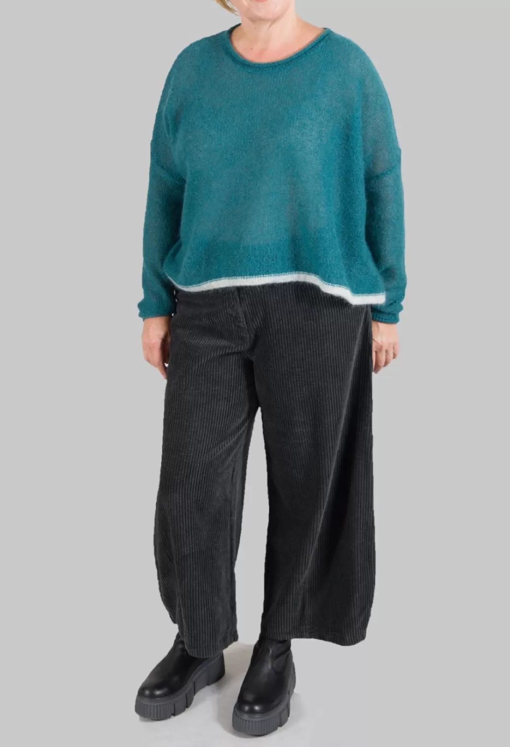 Jumpers^Mes Soeurs & Moi Mohair Jumper With Contrasting Hem In Lotus