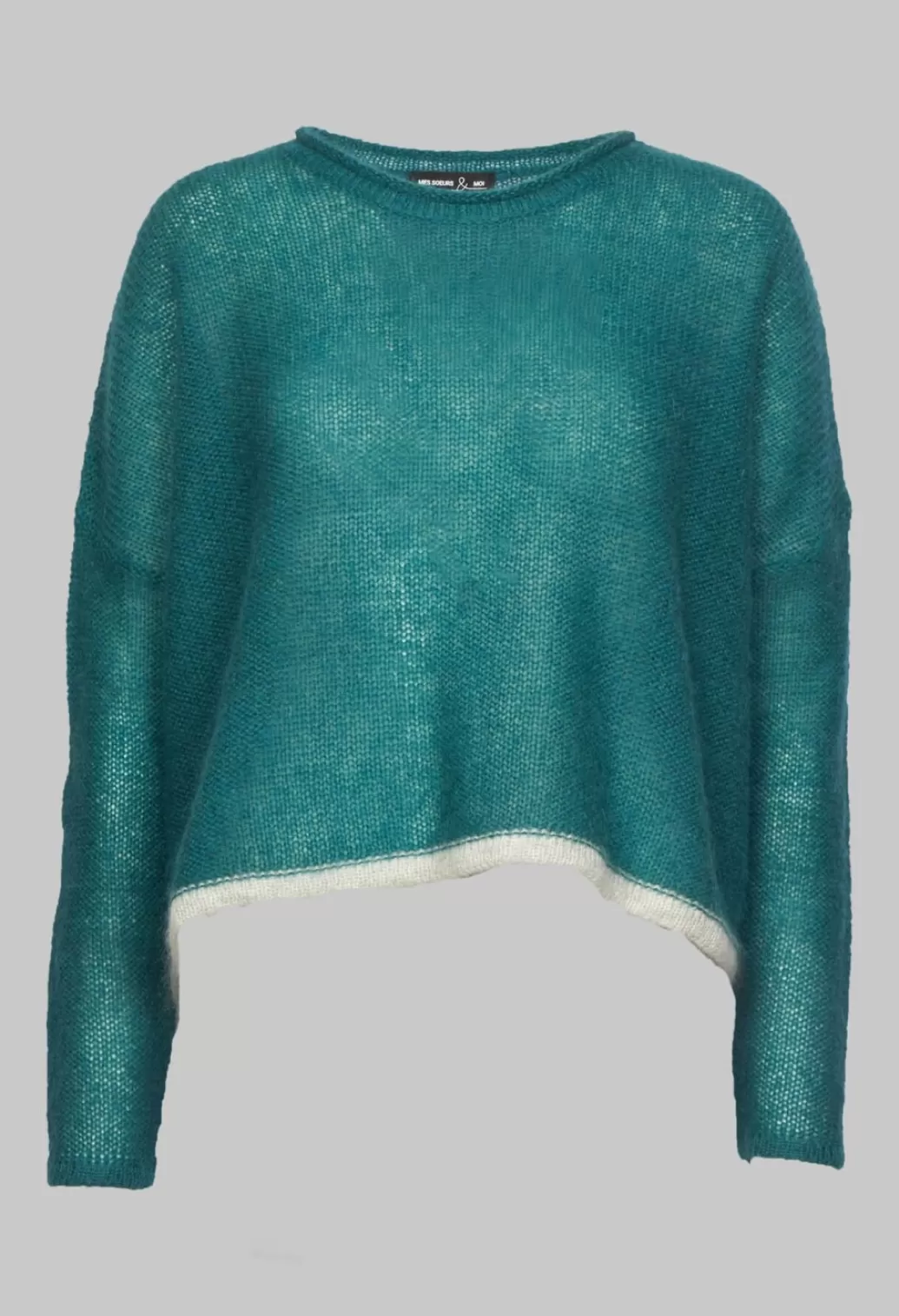 Jumpers^Mes Soeurs & Moi Mohair Jumper With Contrasting Hem In Lotus