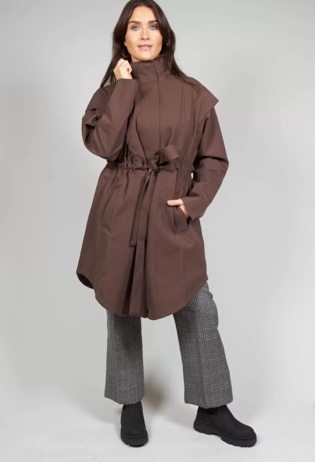 Coats^BRGN Monsun Coat In Chocolate Brown