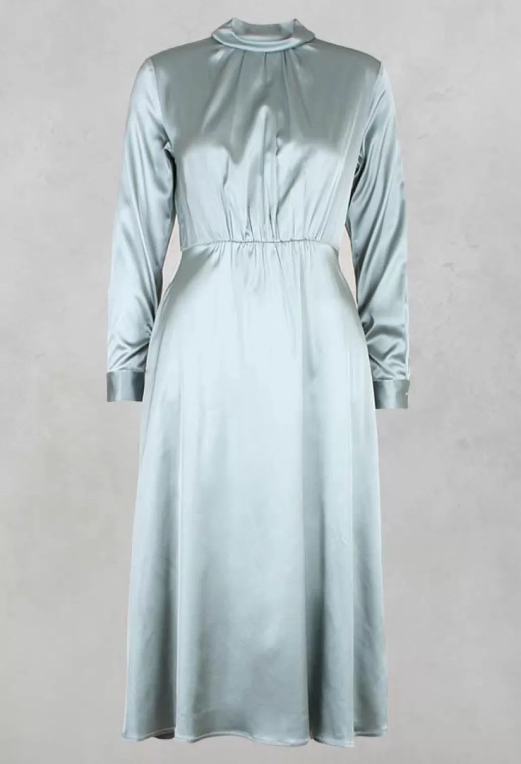 Dresses^Niù Neck Banda Dress With Pintuck Gathers At Front In Water