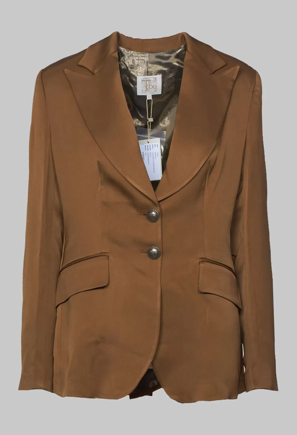 Jackets^T.ba Notched Lapel Blazer In Rust