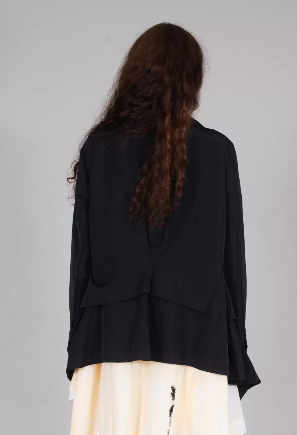 Jackets^Moyuru Open Collar Jacket With Hemline Feature In Black