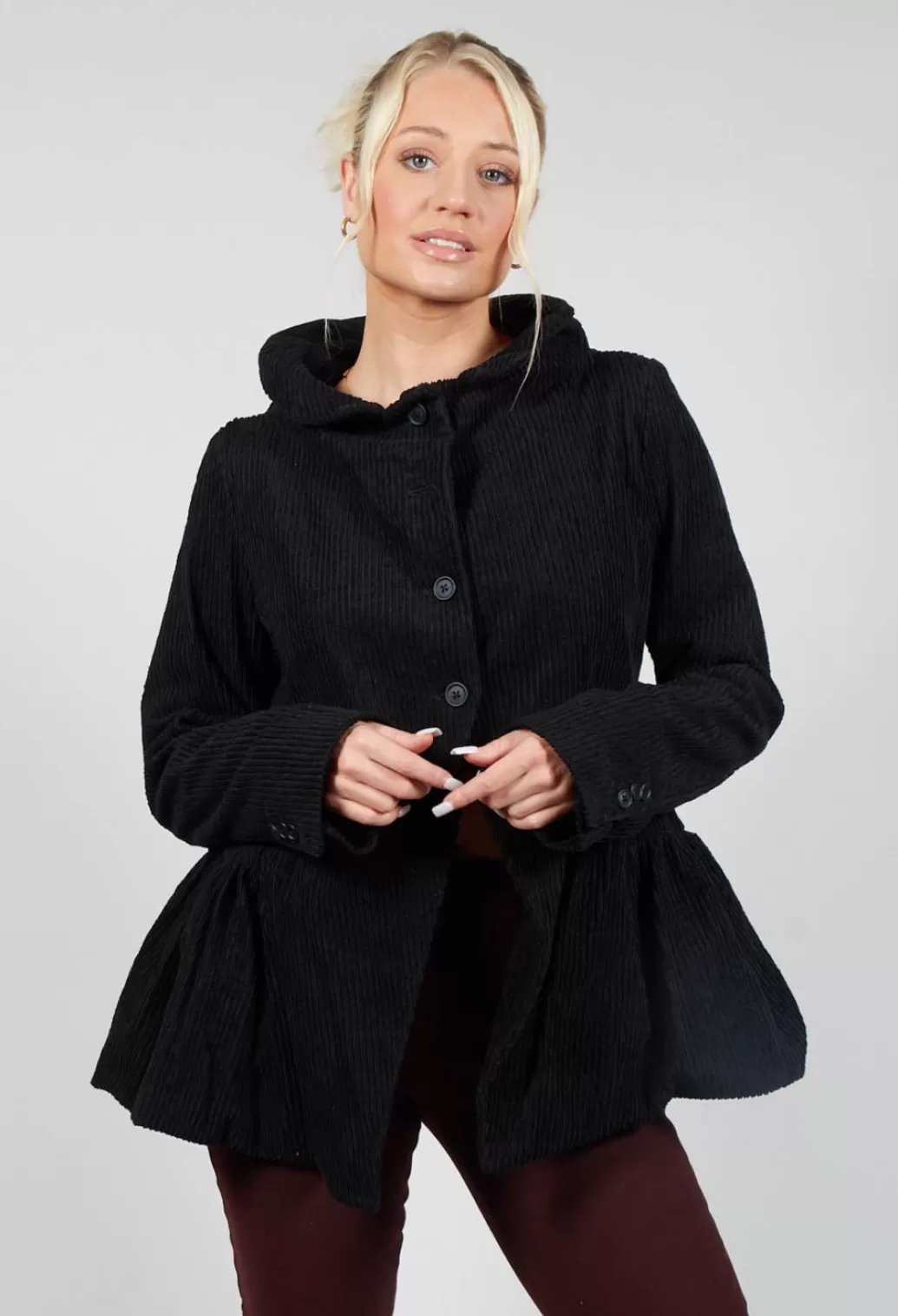 Jackets^Rundholz Mainline Open Peplum Jacket In Black