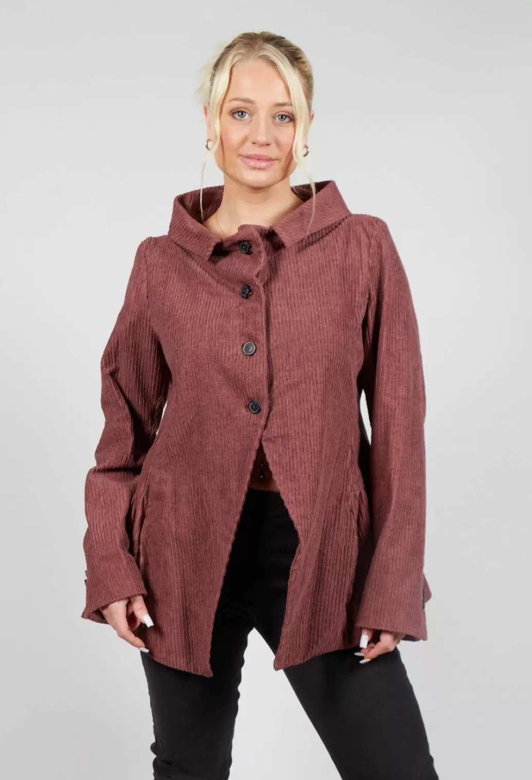 Jackets^Rundholz Mainline Open Peplum Jacket In Rust