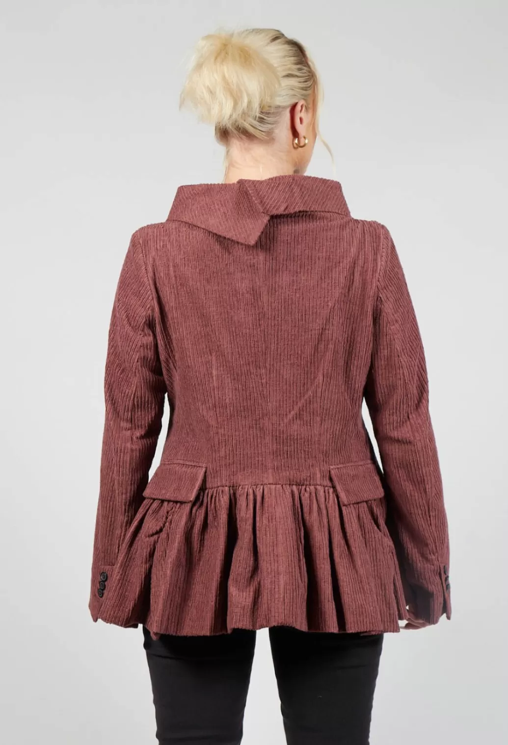 Jackets^Rundholz Mainline Open Peplum Jacket In Rust