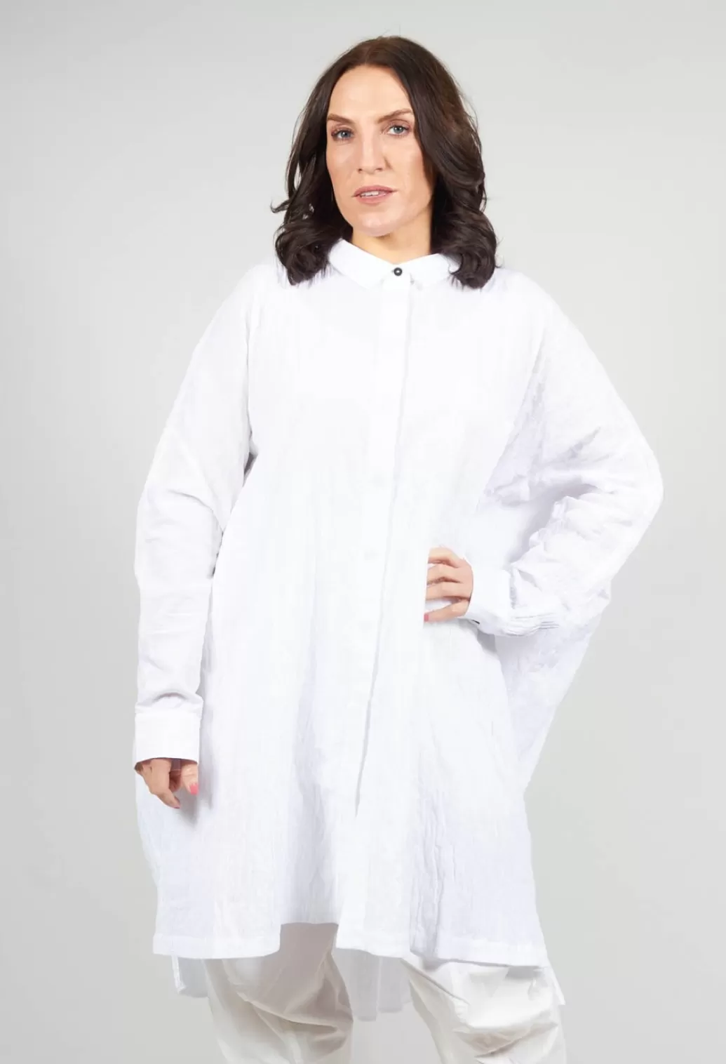 Shirts & Blouses^Moyuru Oversized Longline Shirt In White