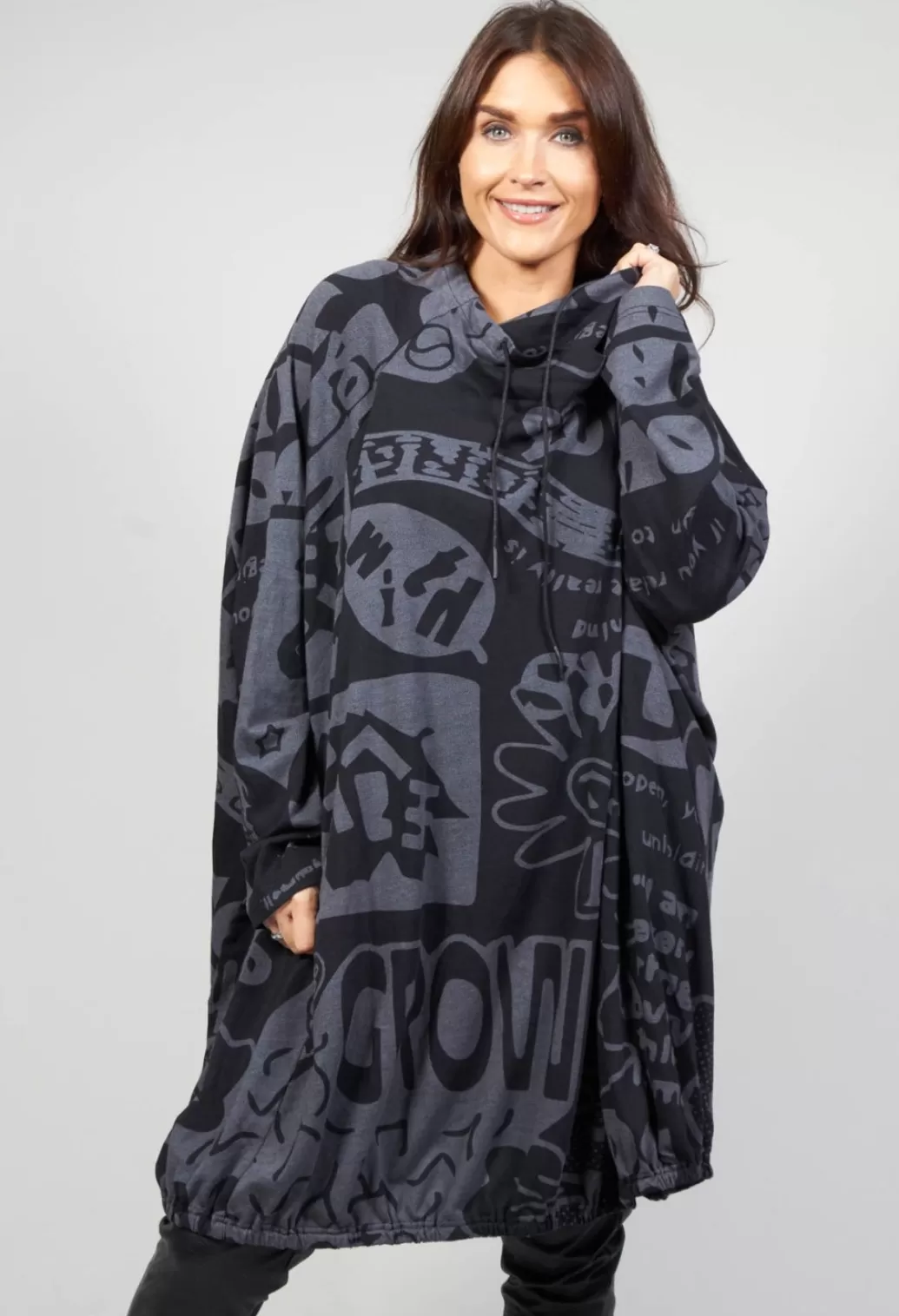 Dresses^Rundholz Black Label Oversized Printed Jersey Dress In Black Print