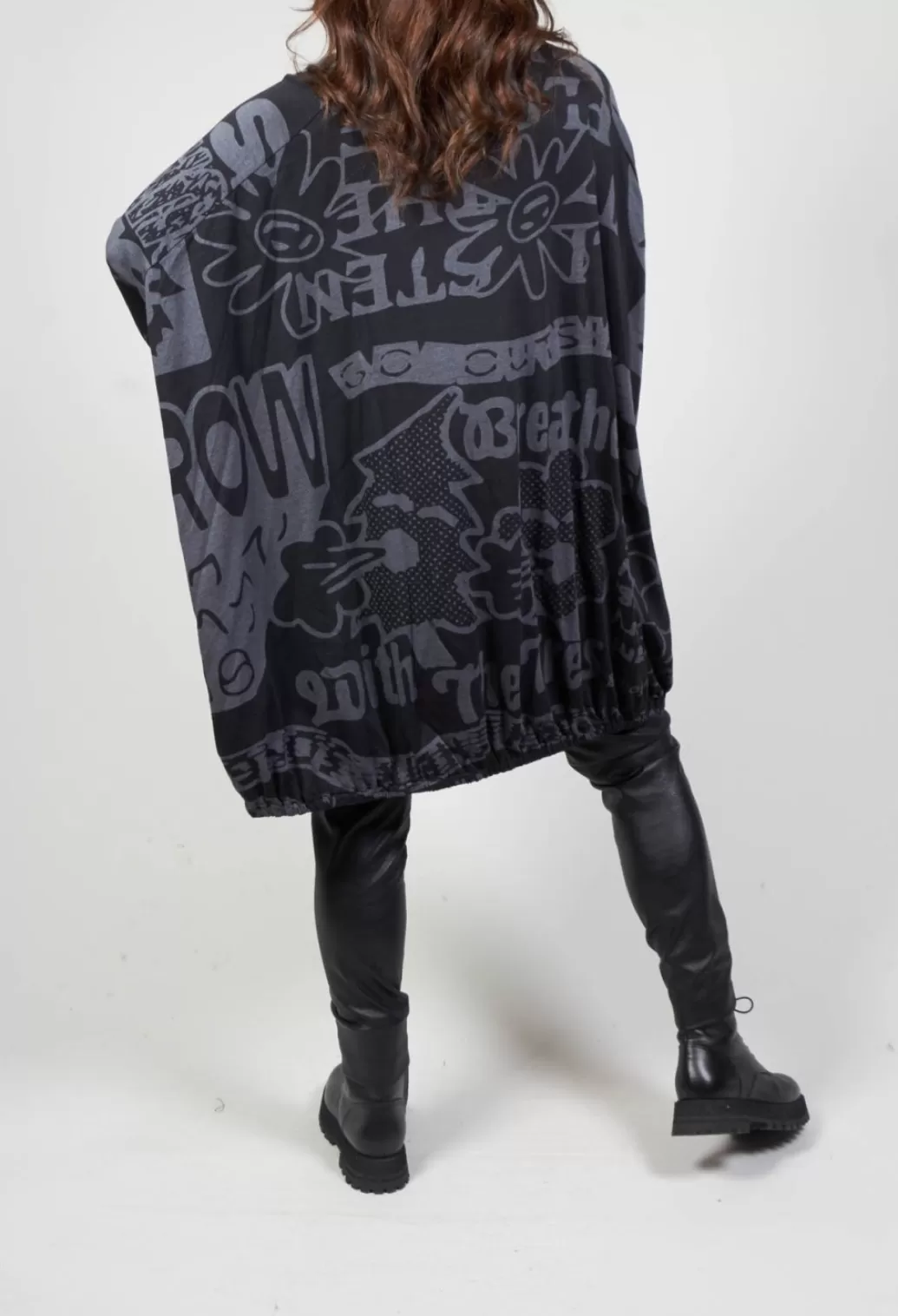 Dresses^Rundholz Black Label Oversized Printed Jersey Dress In Black Print