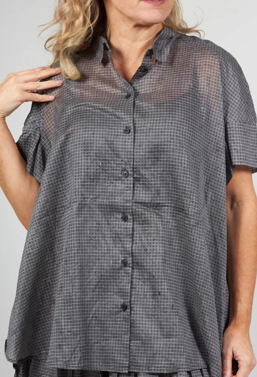Shirts & Blouses^Rundholz Black Label Oversized Short Sleeved Shirt In Black Stripe