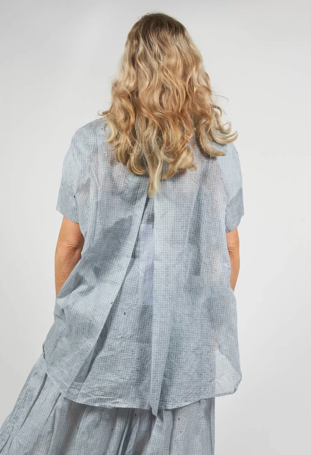 Shirts & Blouses^Rundholz Black Label Oversized Short Sleeved Shirt In Ice Stripe
