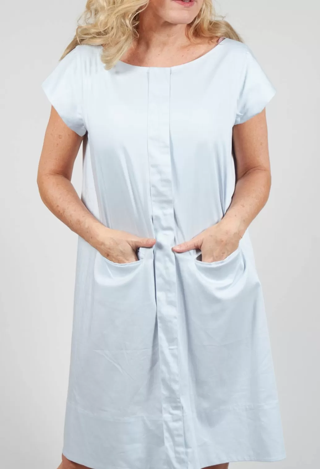 Dresses^Les Filles d'Ailleurs Oversized Tailored Dress With Pockets In Blue