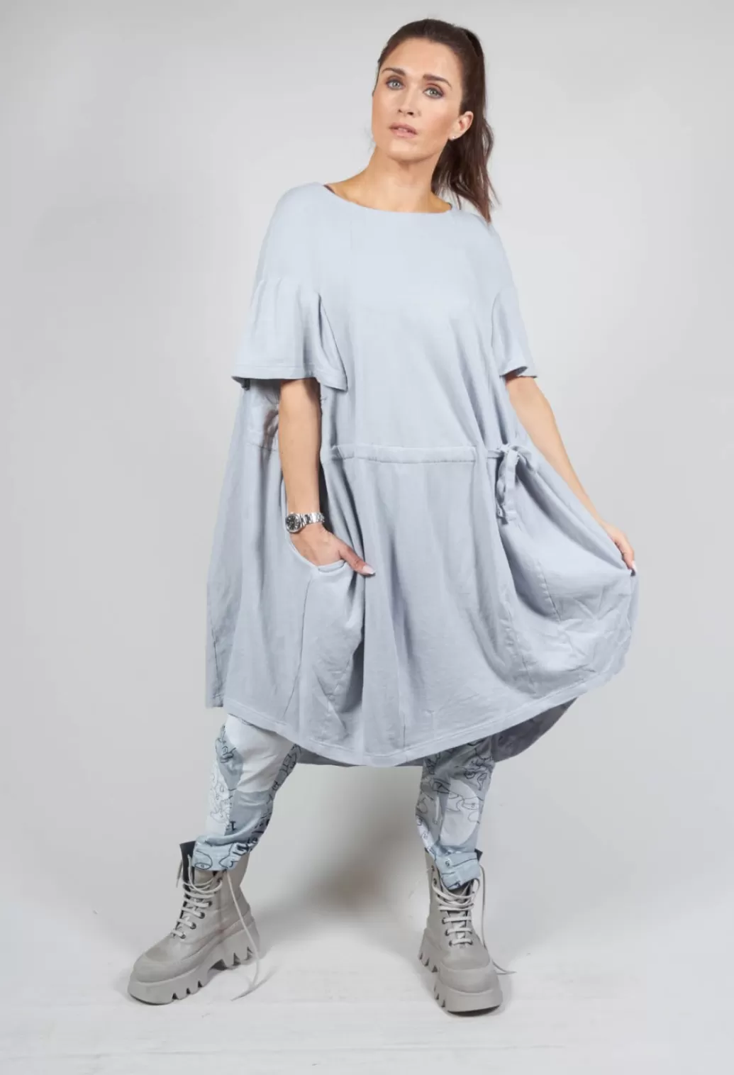 Dresses^Rundholz Black Label Oversized T-Shirt Dress In Ice