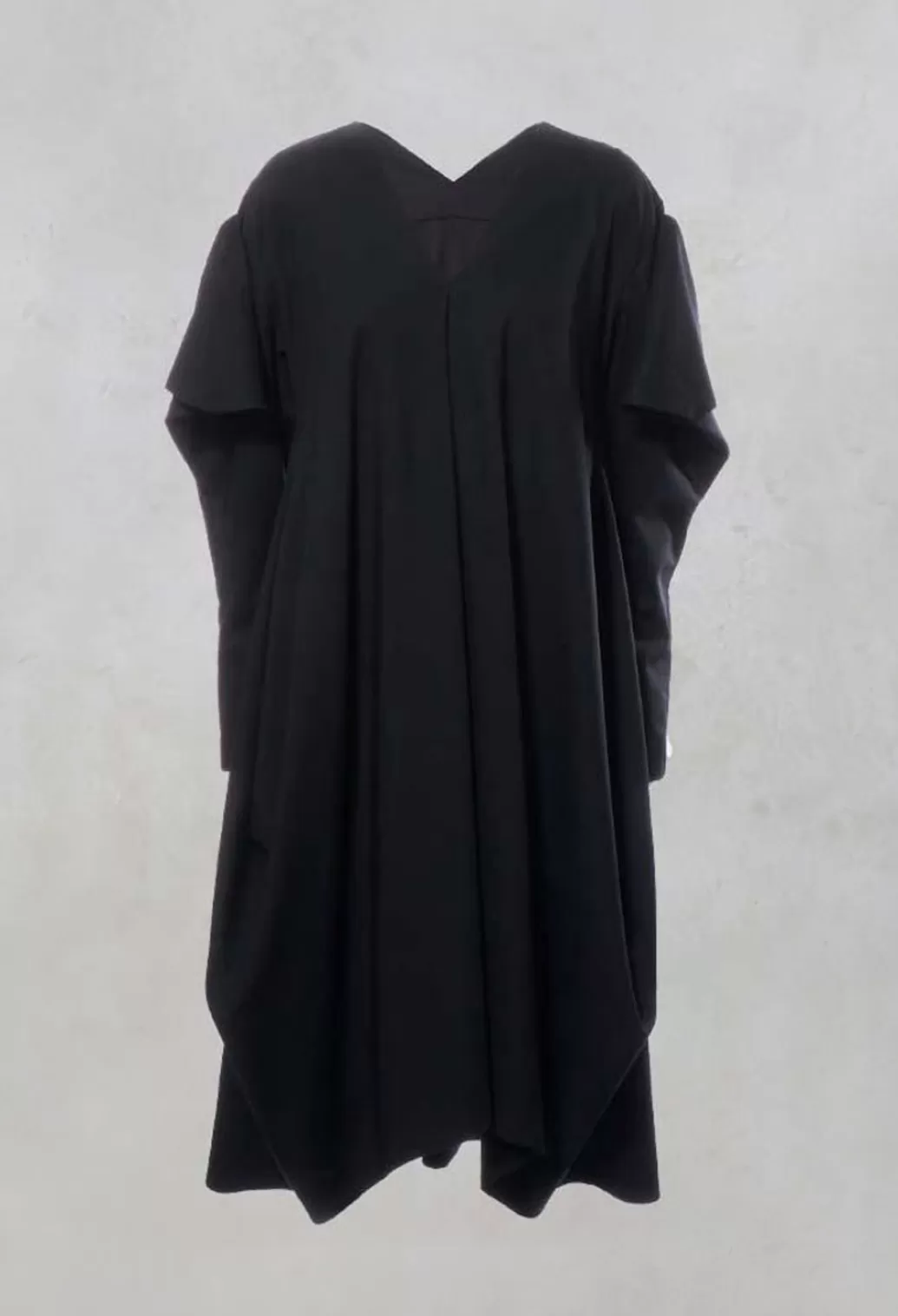 Dresses^Malloni Oversized V Neck Dress With Puff Sleeves In Kao Bleu